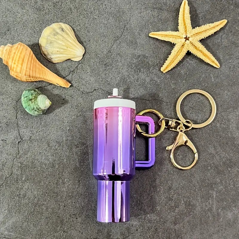 Mini Cup Keychain | Colourful Travel Tumbler Design