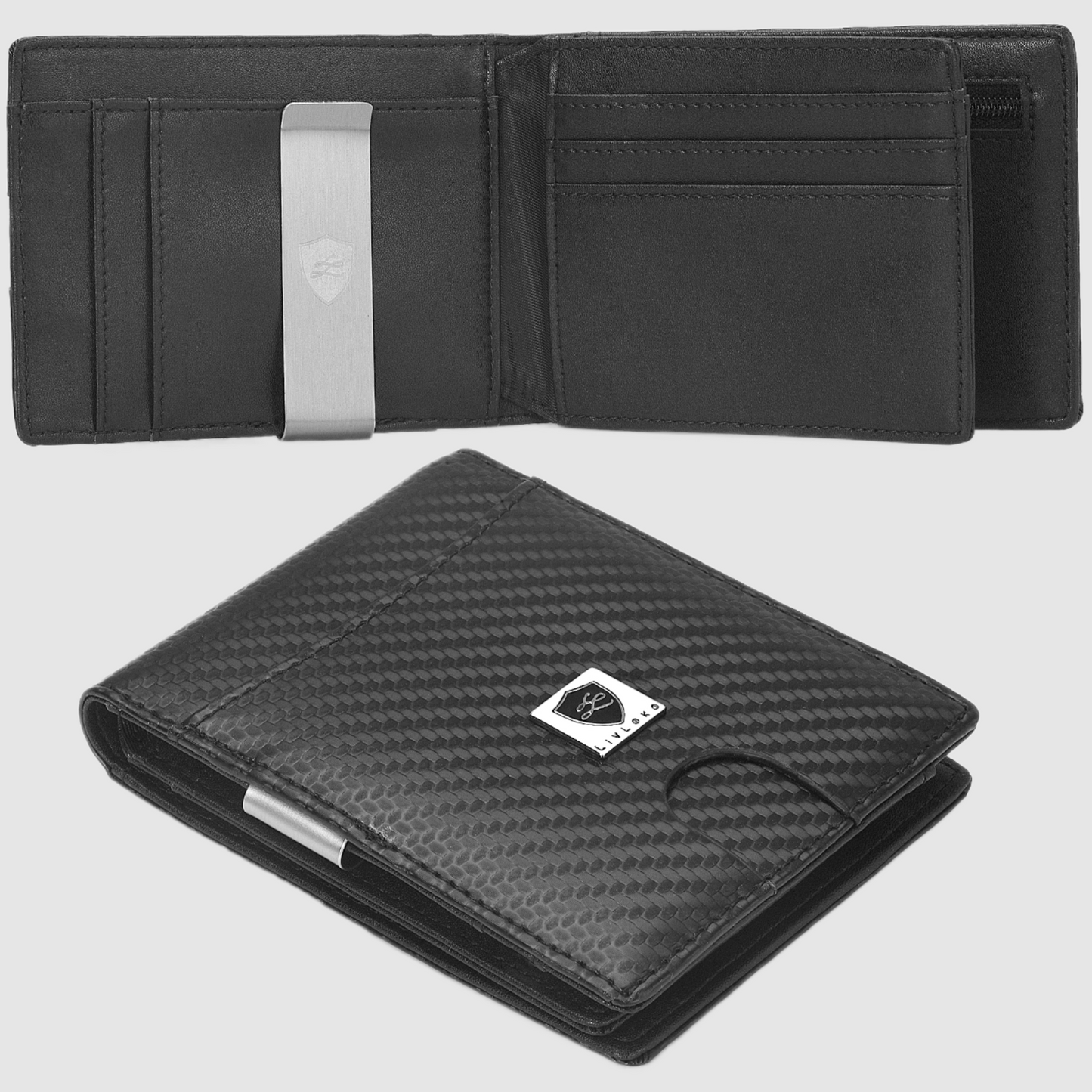 Designer Men's Wallet with Money Clip