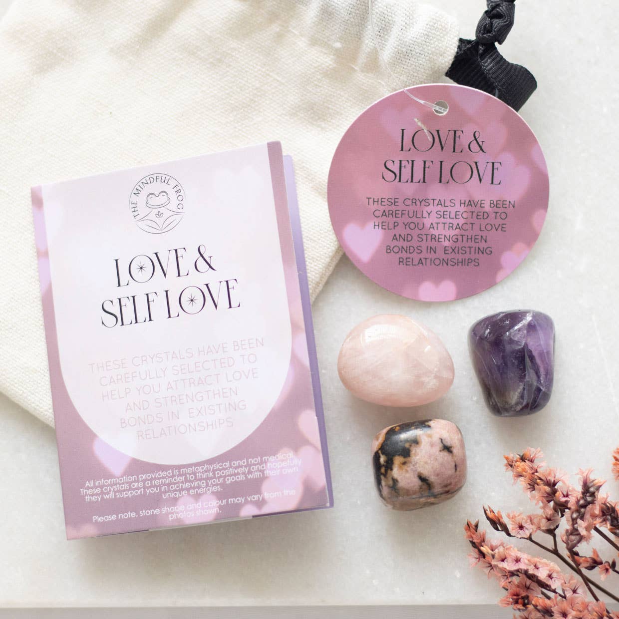 Love & Self Love Healing Crystal Set - Tiodhlac Studio