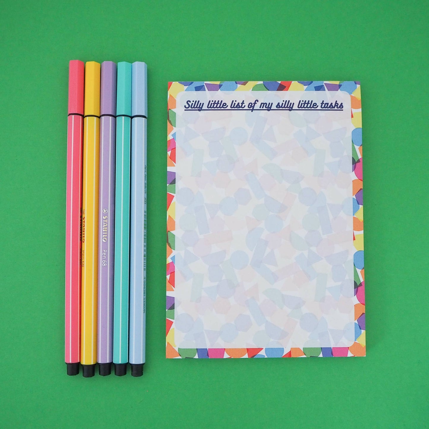 Silly Little List of My Silly Little Tasks A6 Notepad - Tiodhlac Studio