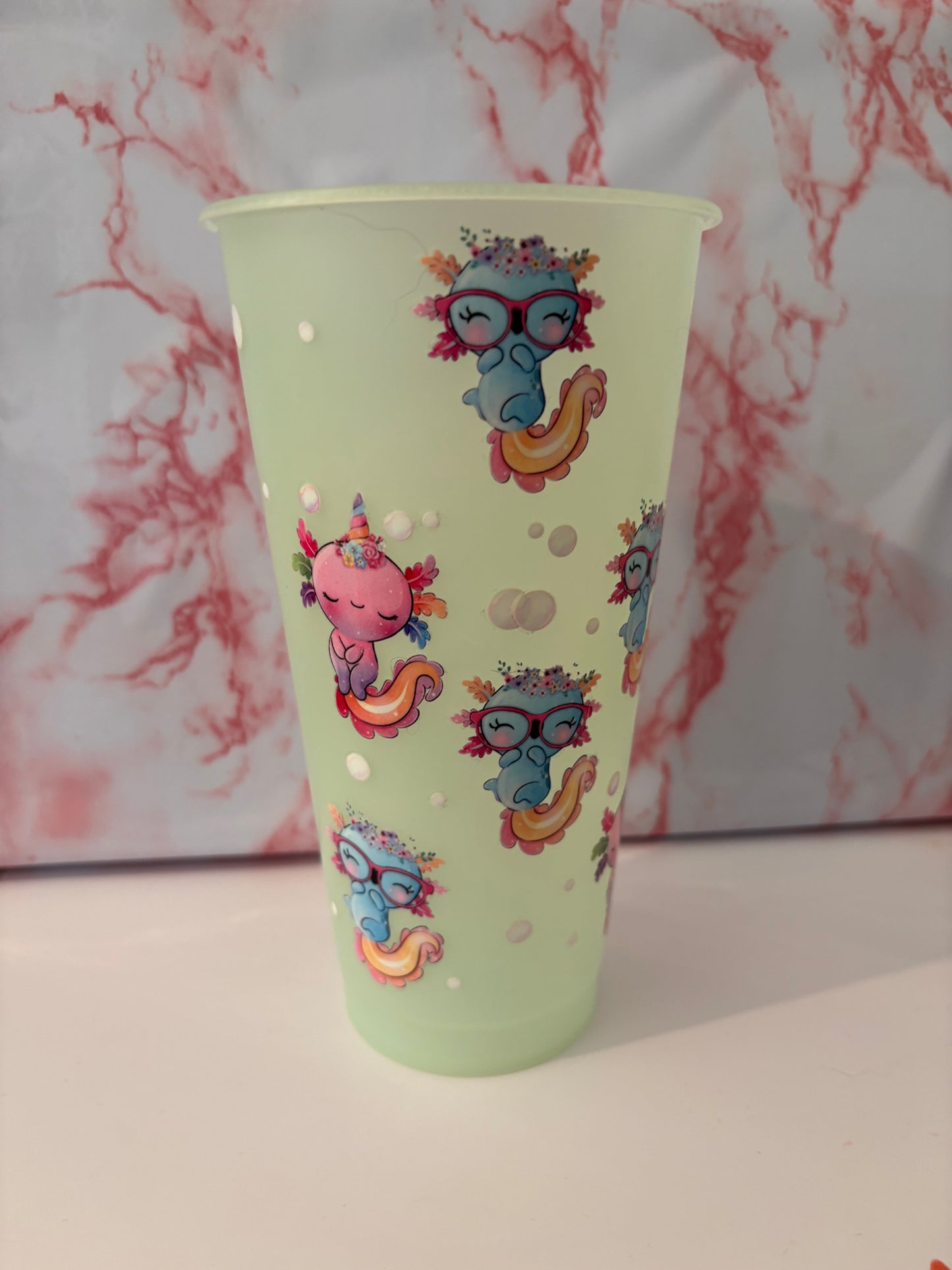 Cold Cup with Decorative Decal