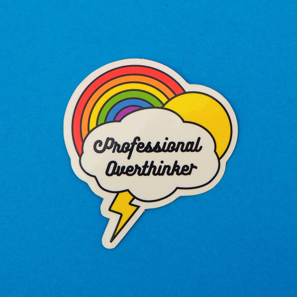 Professional Overthinker Vinyl Sticker - Tiodhlac Studio