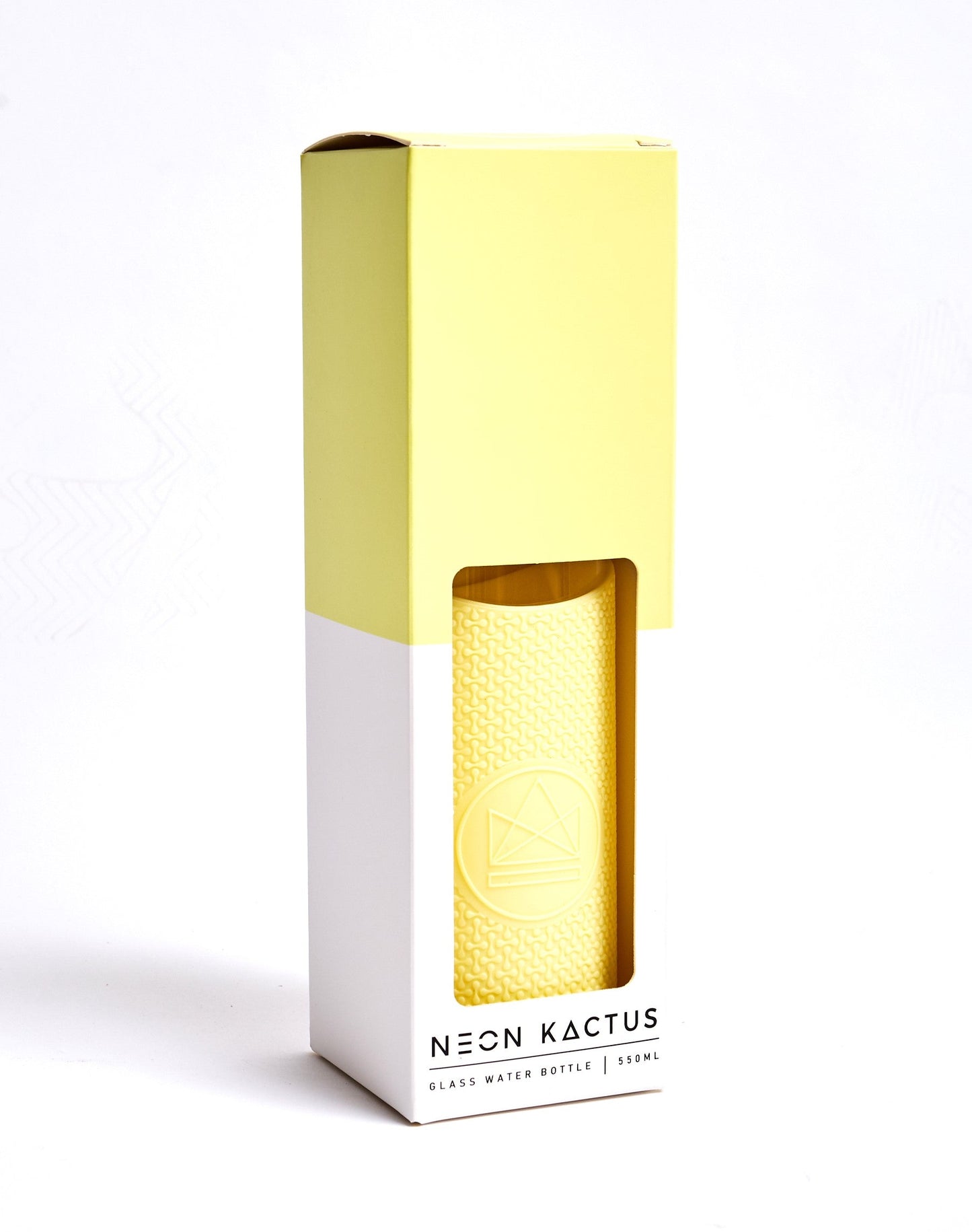 Reusable Yellow Glass Water Bottle