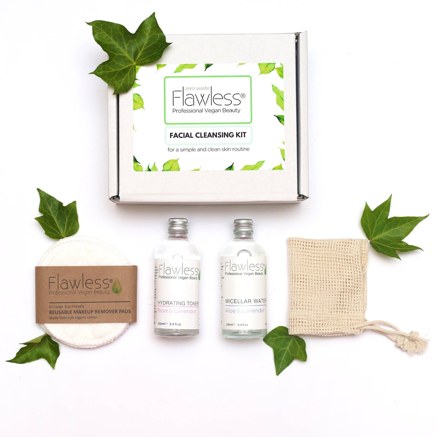 Cleansing Facial Kit - Zero Waste, Plastic Free and Vegan