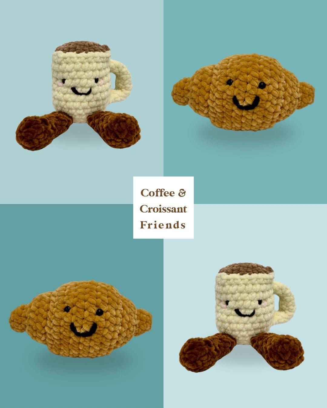 Brewno the Coffee Mug Plushie – Soft Handmade Crochet Toy with Legs