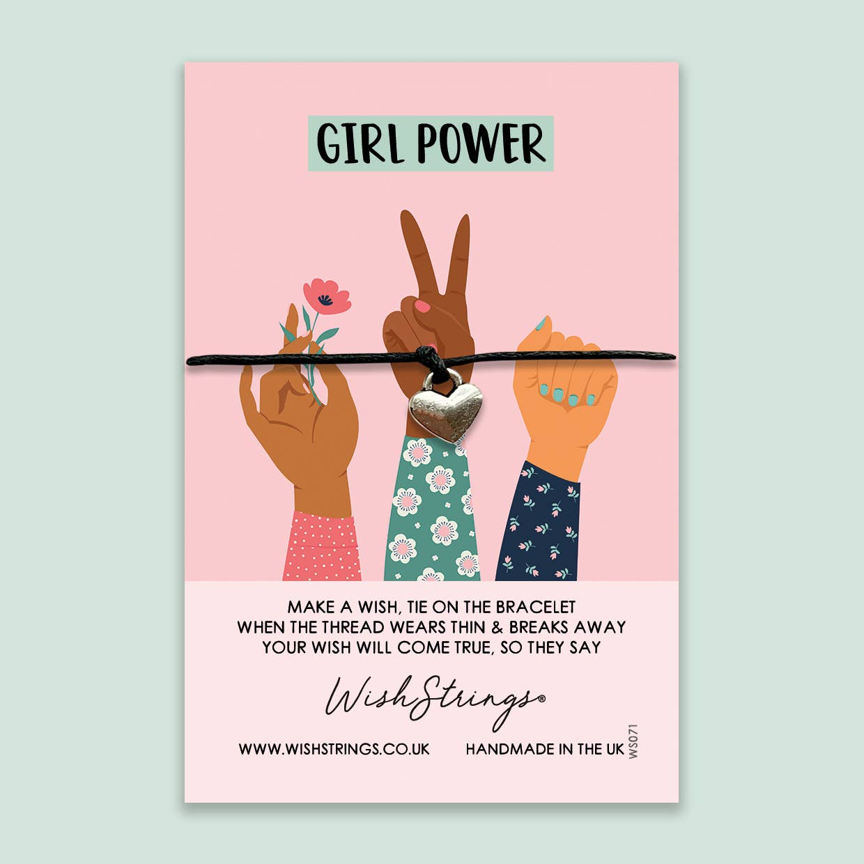 Girl Power - Wish Bracelet - Tiodhlac Studio
