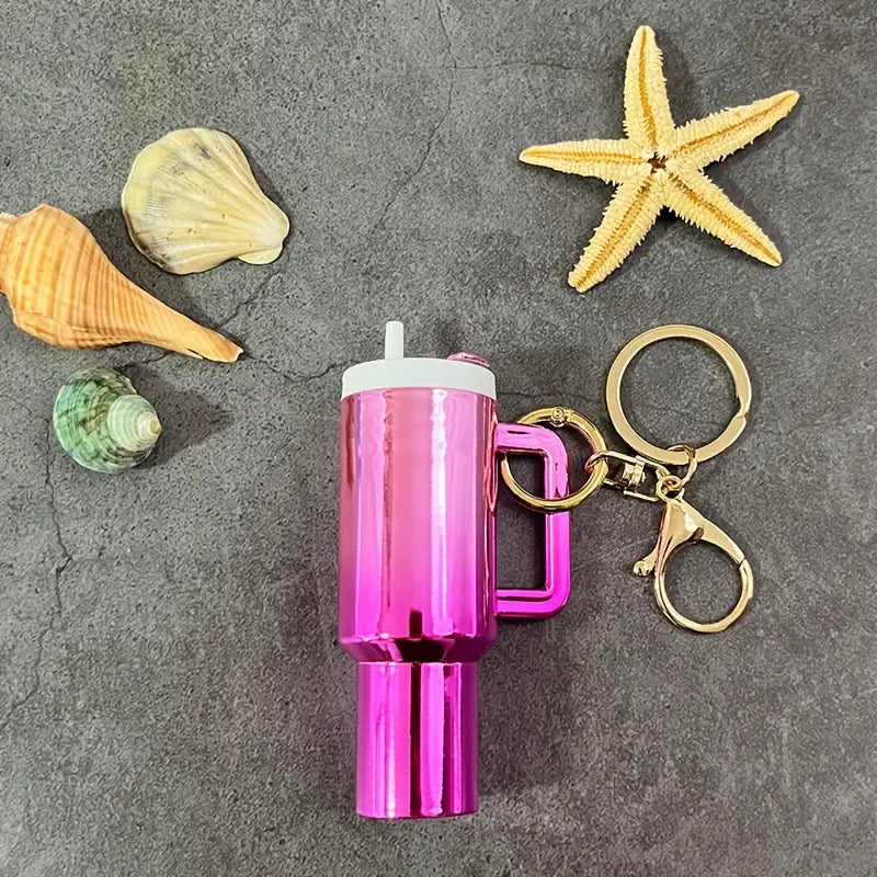 Mini Cup Keychain | Colourful Travel Tumbler Design