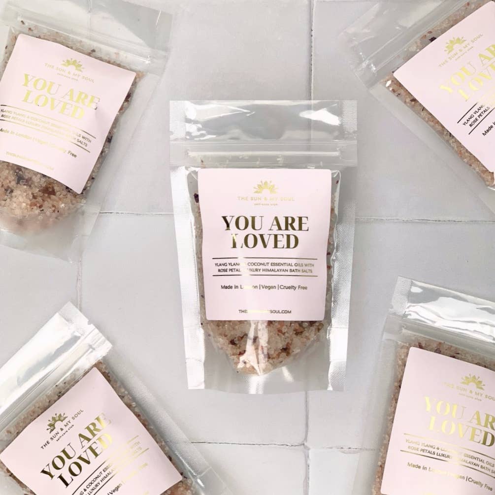 Luxury Himalayan Bath Salts | Ylang Ylang & Rose - Tiodhlac Studio