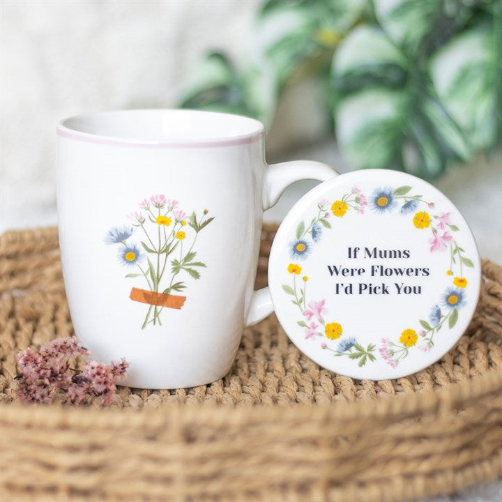 If Mums Were Flowers Floral Mug & Coaster Set - Tiodhlac Studio