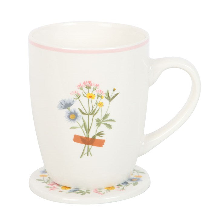If Grandmas Were Flowers Floral Mug & Coaster Set - Tiodhlac Studio