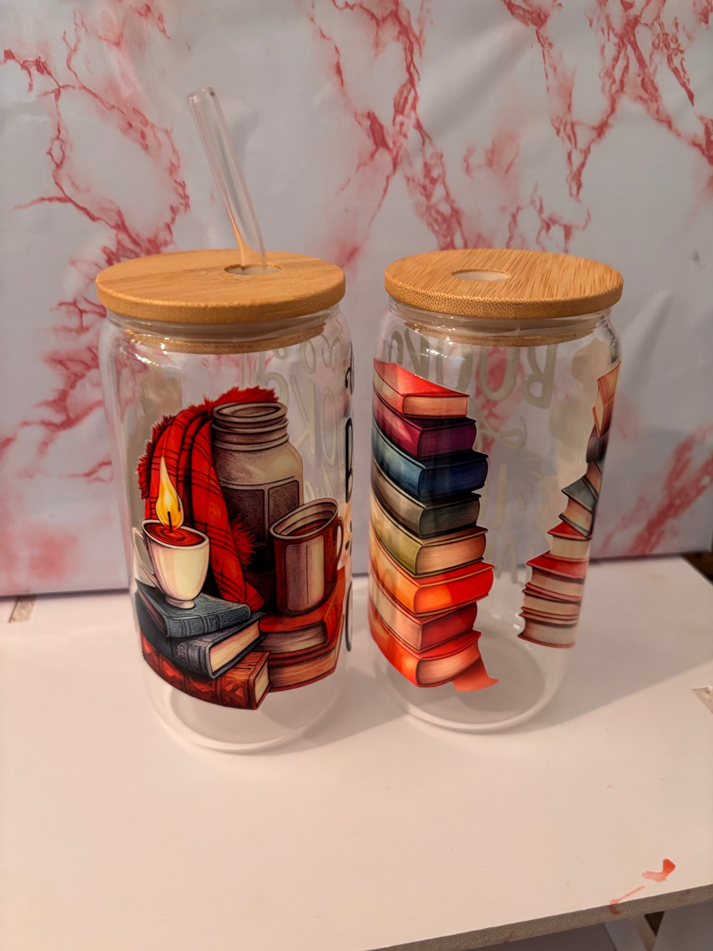 Glass Tumbler – Book Decal Collection