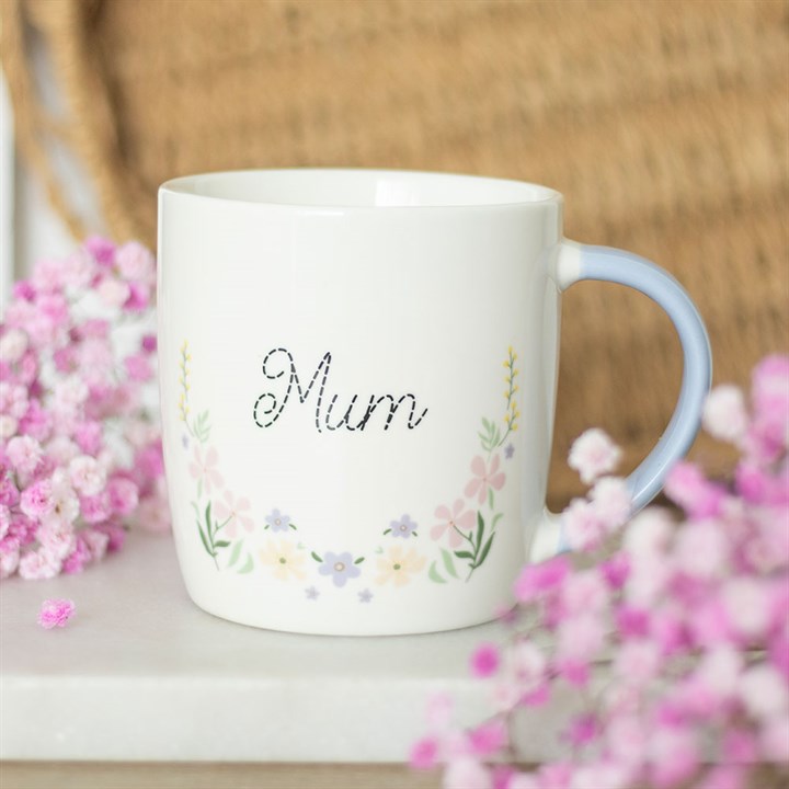 Mum Pastel Floral Mug - Tiodhlac Studio
