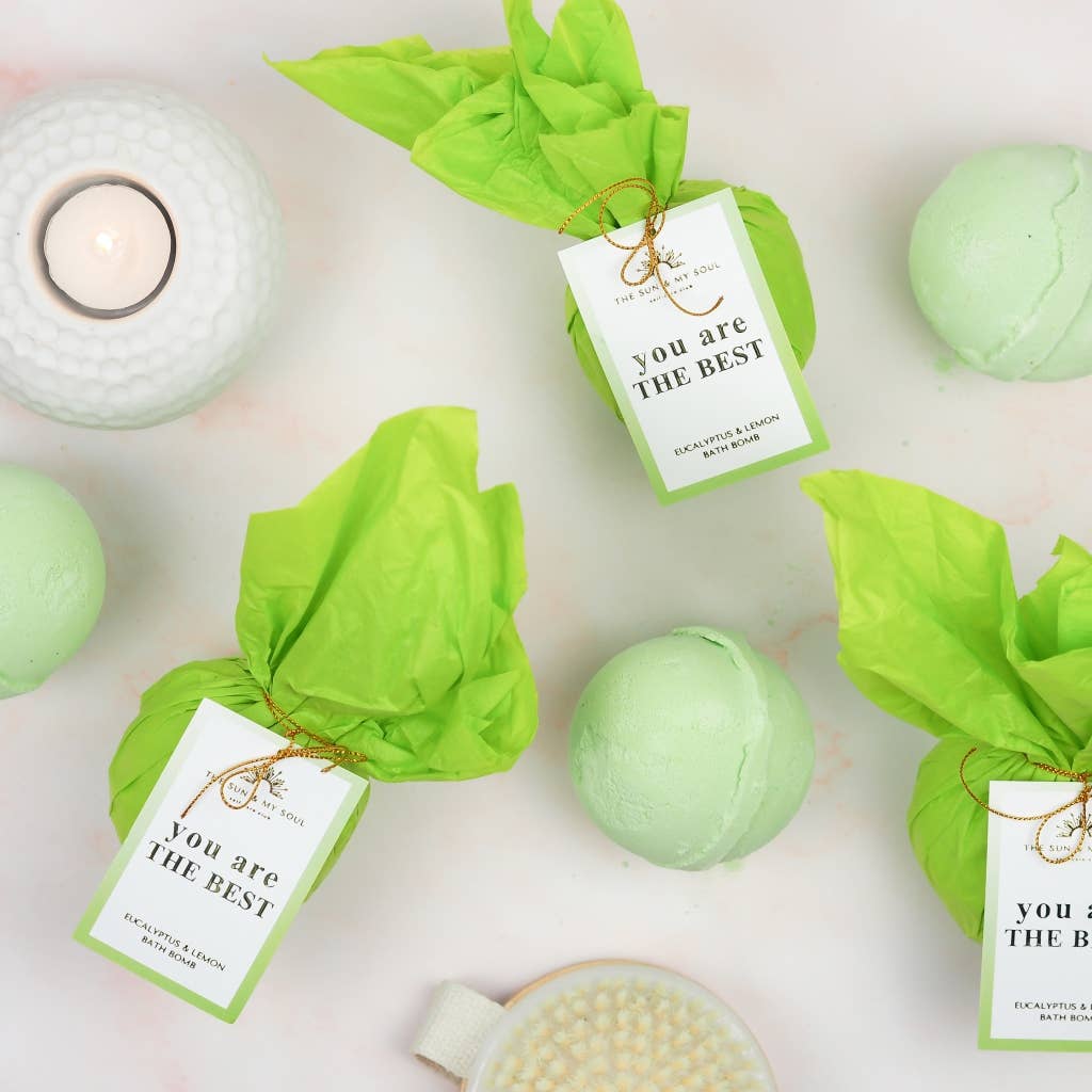 You Are the Best – Eucalyptus & Lemon Luxury Bath Bomb