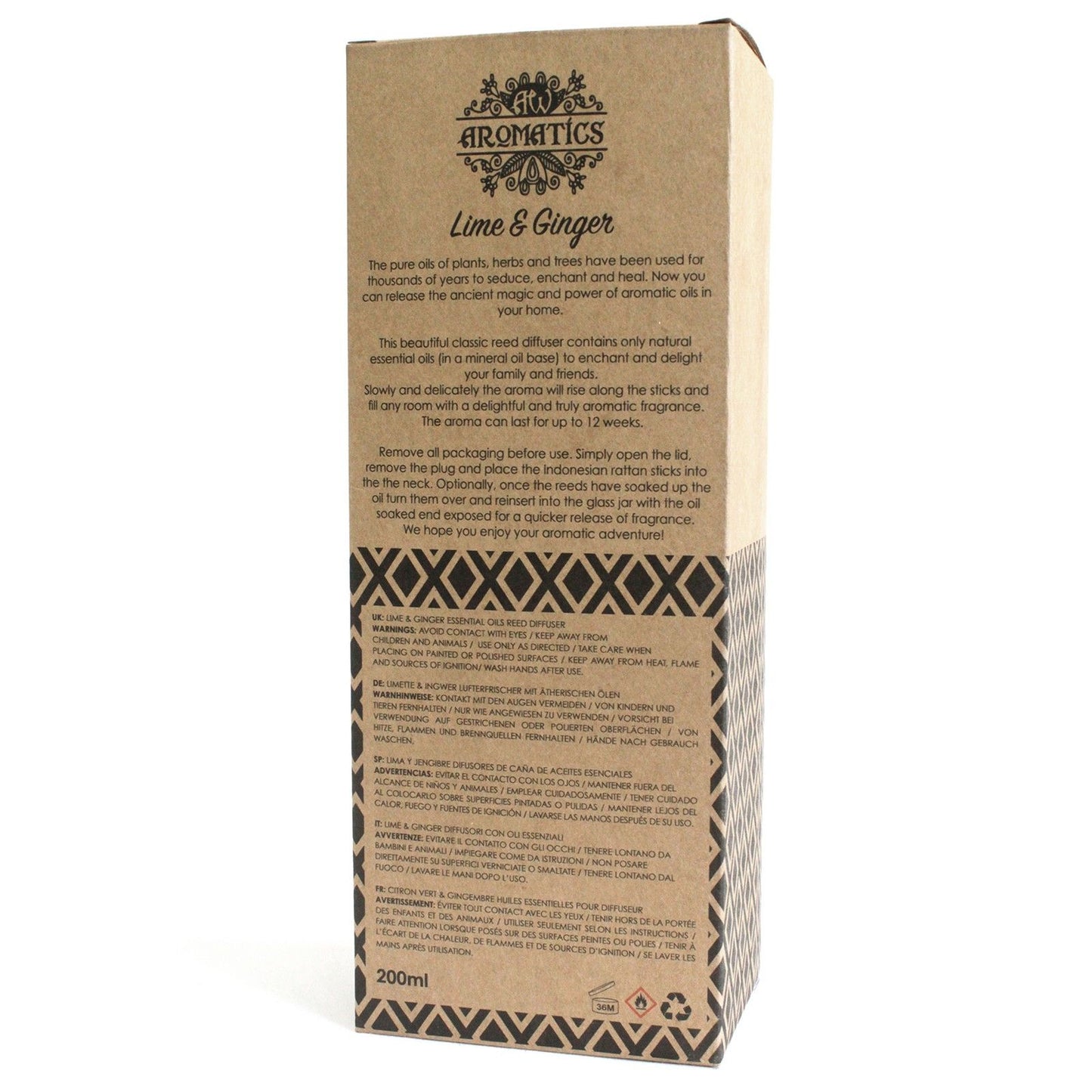Lime & Ginger Essential Oil Reed Diffuser