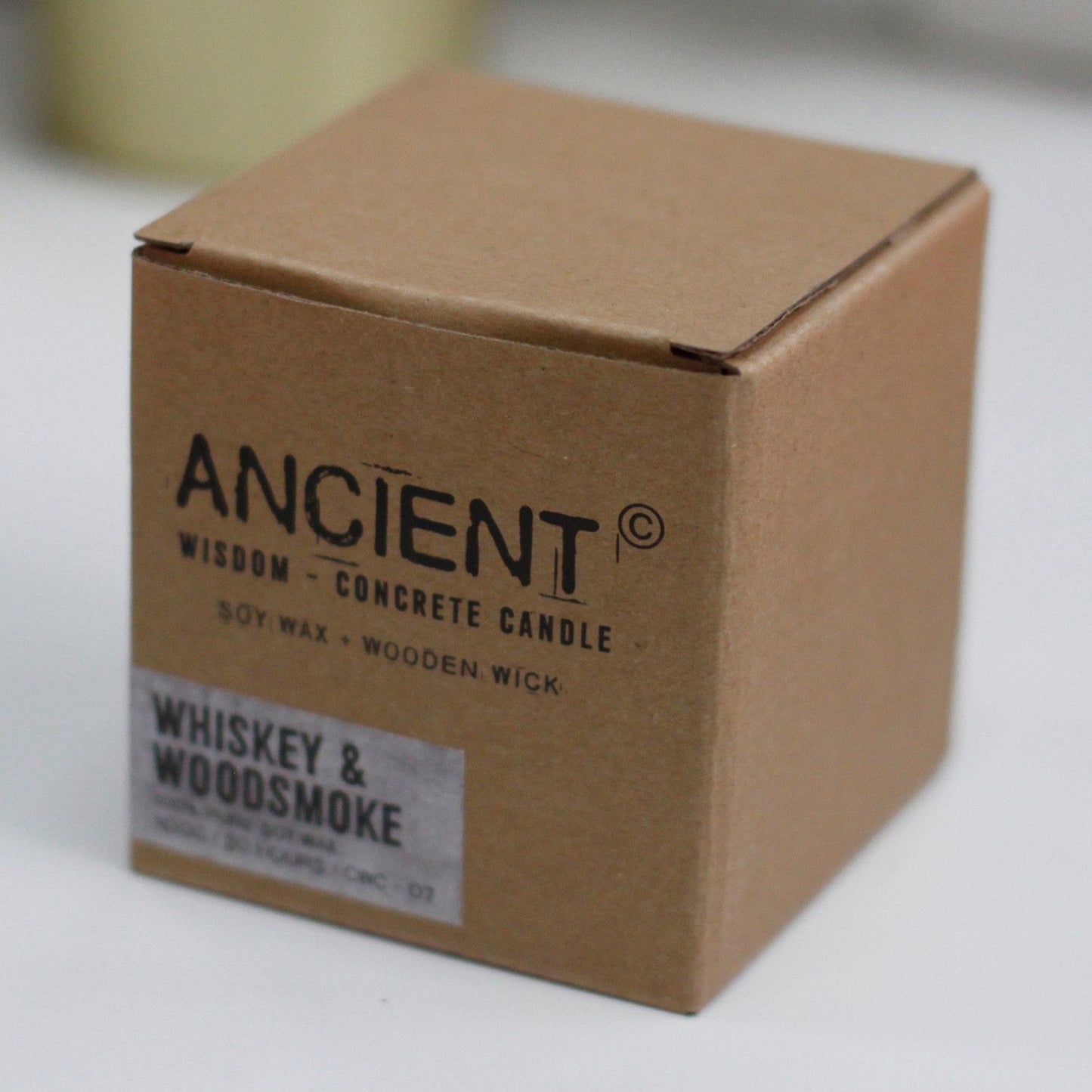 Concrete Pot Candle - Whiskey & Woodsmoke