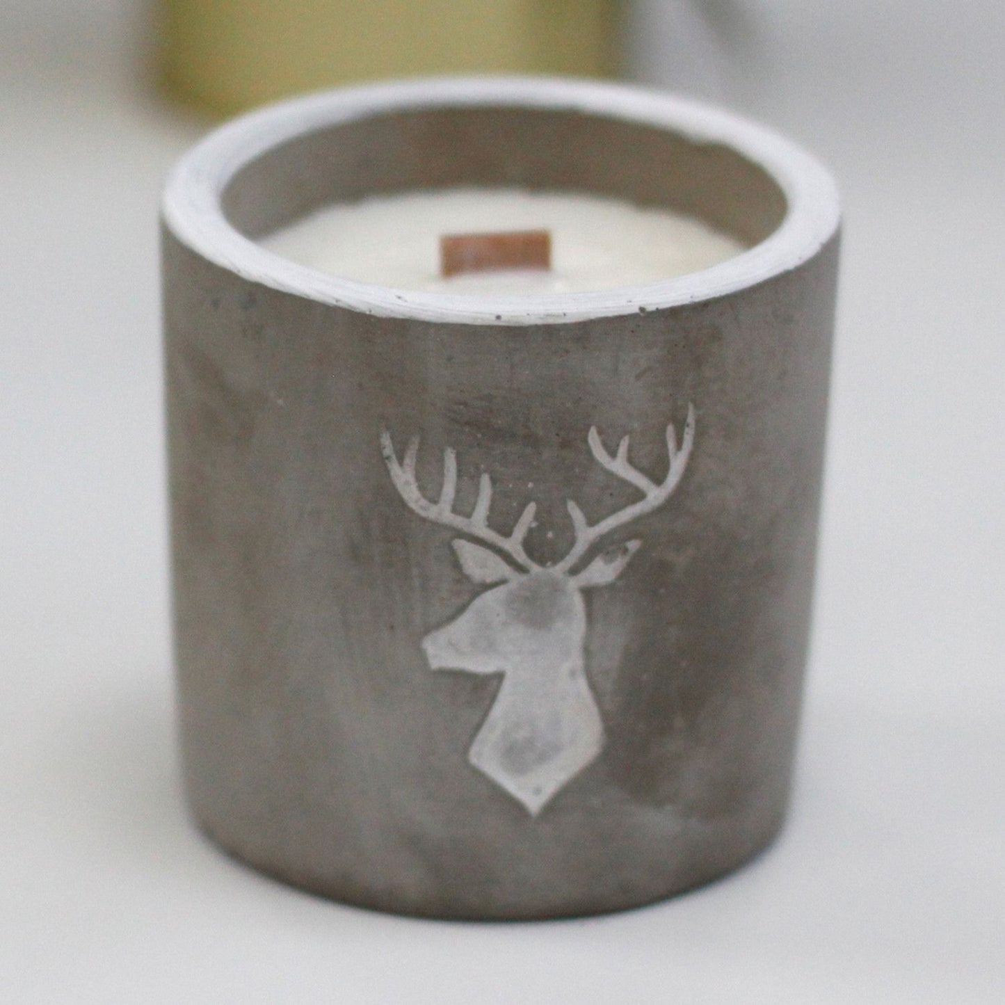 Concrete Pot Candle - Whiskey & Woodsmoke