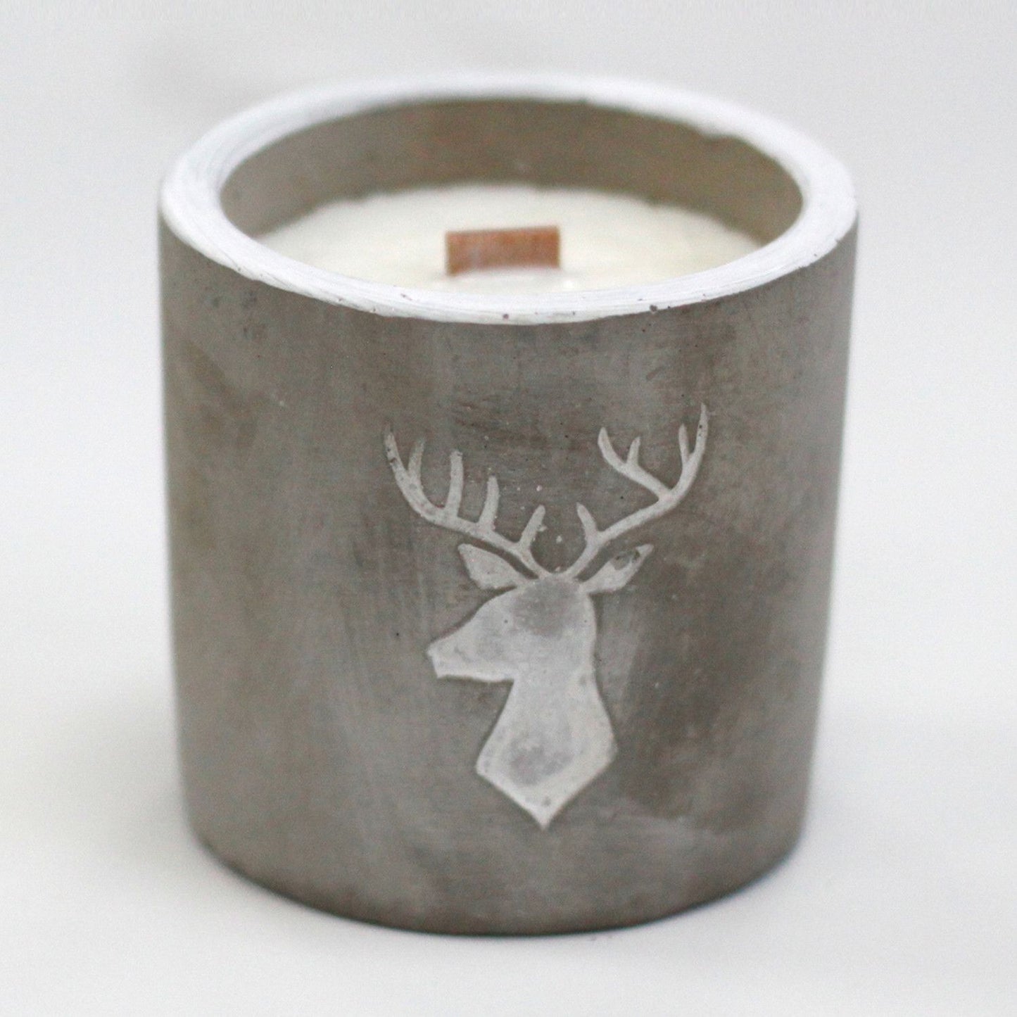 Concrete Pot Candle - Whiskey & Woodsmoke