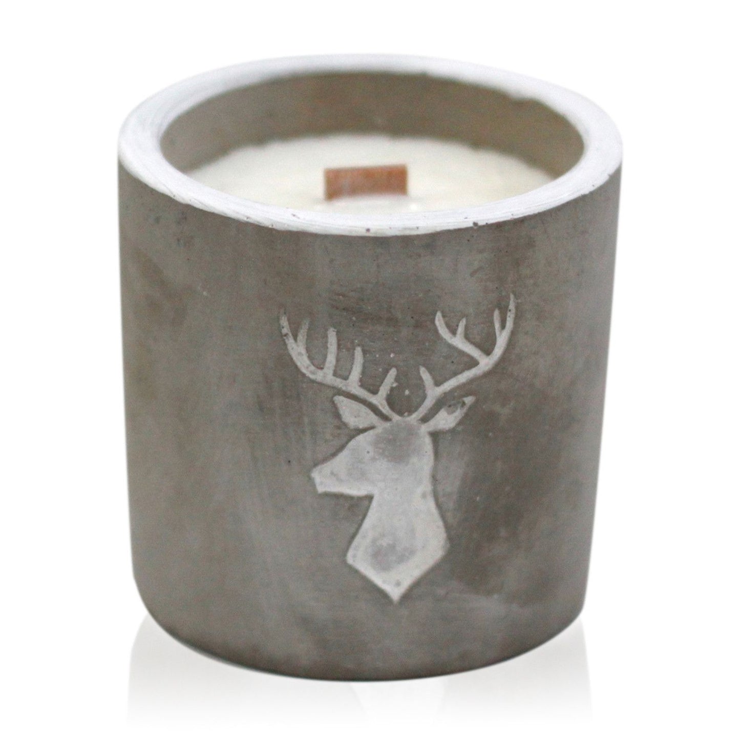 Concrete Pot Candle - Whiskey & Woodsmoke