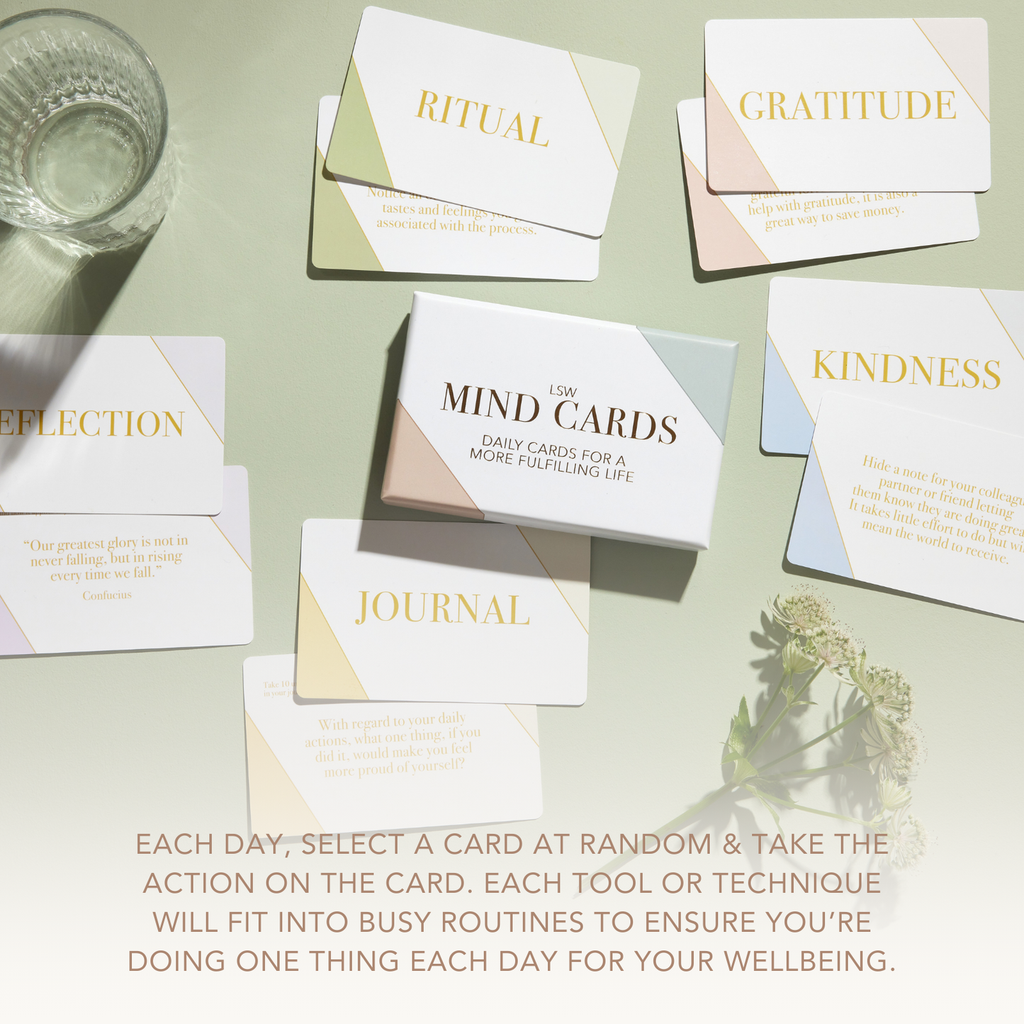 LSW Mind Cards: Daily Mindfulness and Self Care Prompts