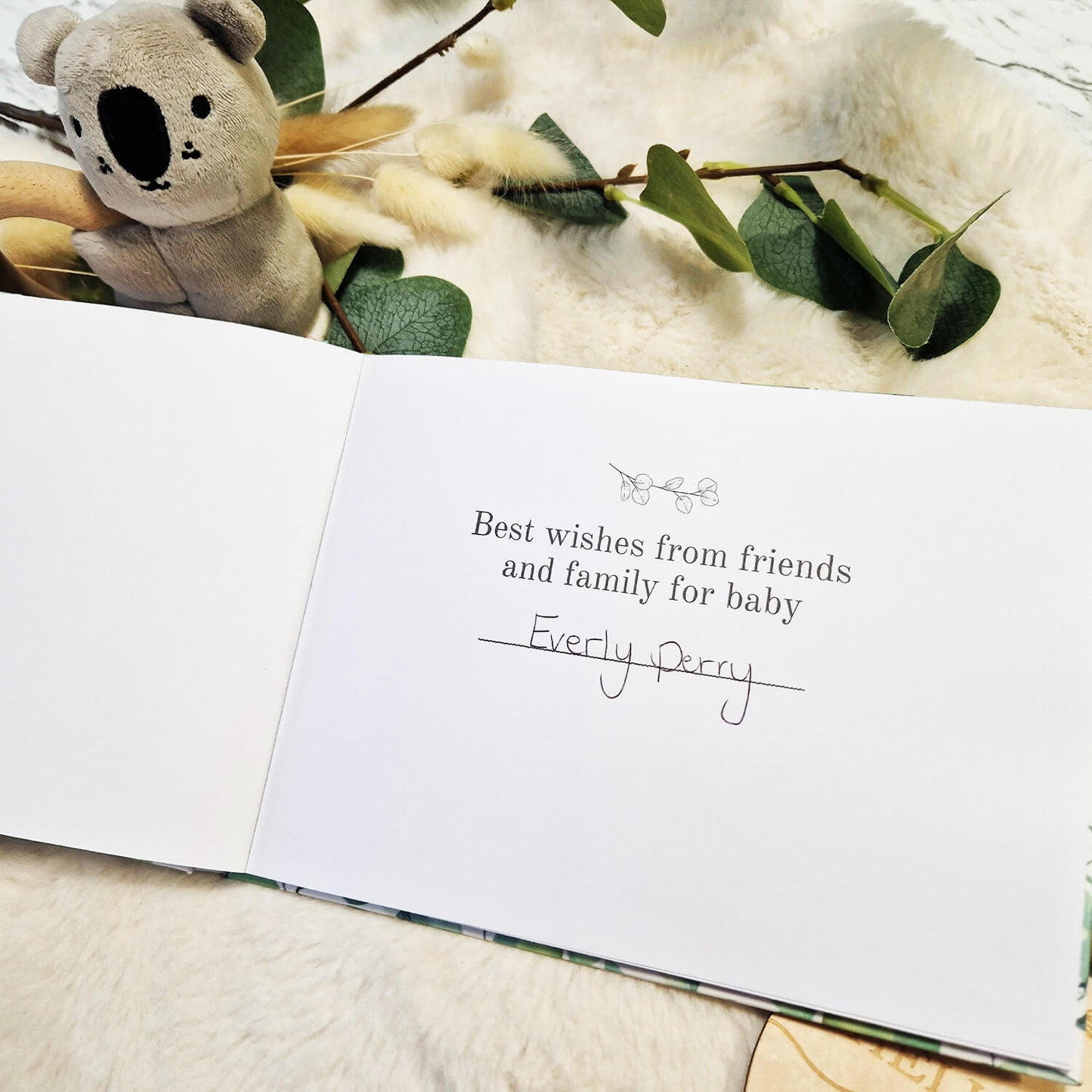 Baby Shower Baby Book - Wishes For Baby Guestbook