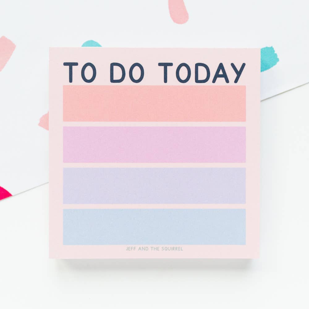 To Do Today Memo Pad | Fun Stationery - Tiodhlac Studio