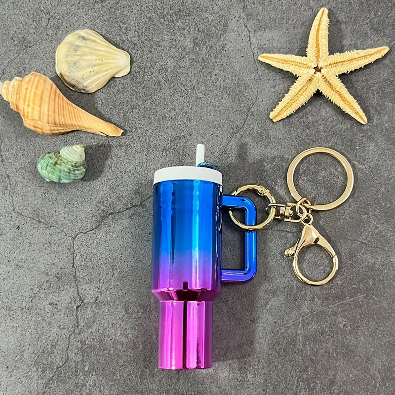 Mini Cup Keychain | Colourful Travel Tumbler Design