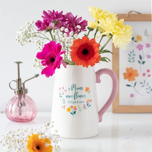 If Mums Were Flowers Ceramic Flower Jug - Tiodhlac Studio