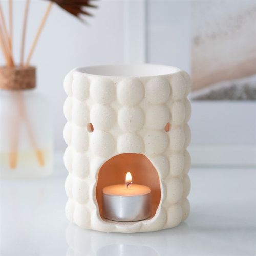 Cream Speckle Bubble Oil Burner - Tiodhlac Studio