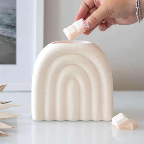 Cream Speckle Arch Oil Burner - Tiodhlac Studio