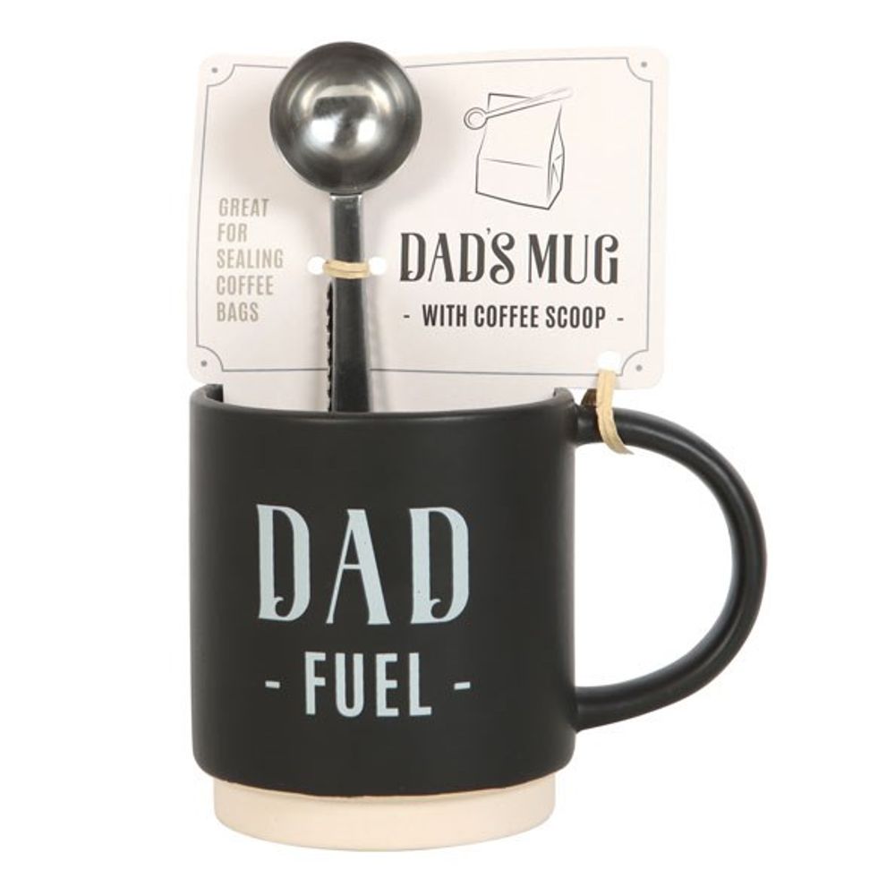 Dad Fuel Mug and Coffee Scoop Clip - Tiodhlac Studio