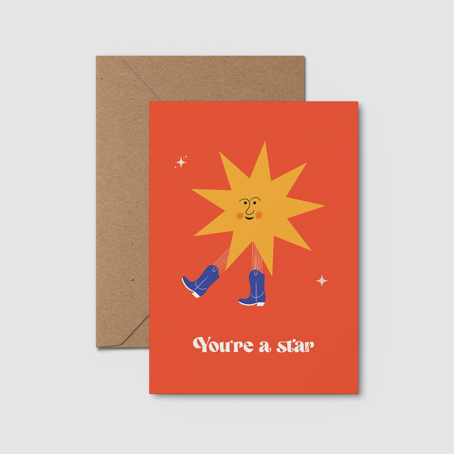 'You're a star' congratulations card