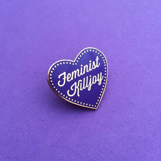 Feminist Killjoy Rose Gold Enamel Pin