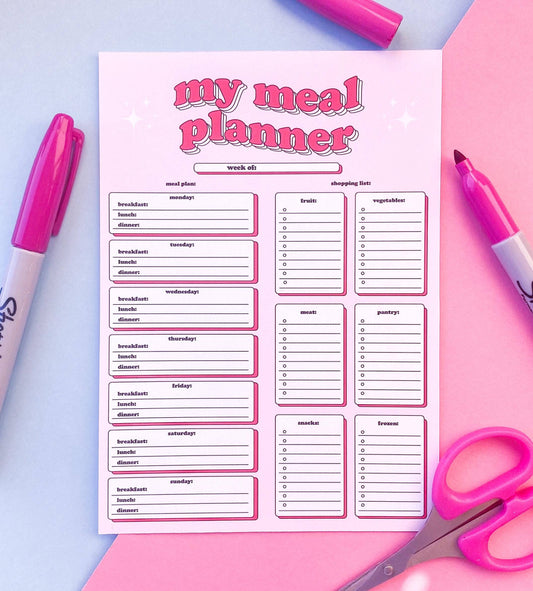 My Meal Planner Notepad