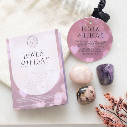 Love & Self Love Healing Crystal Set - Tiodhlac Studio