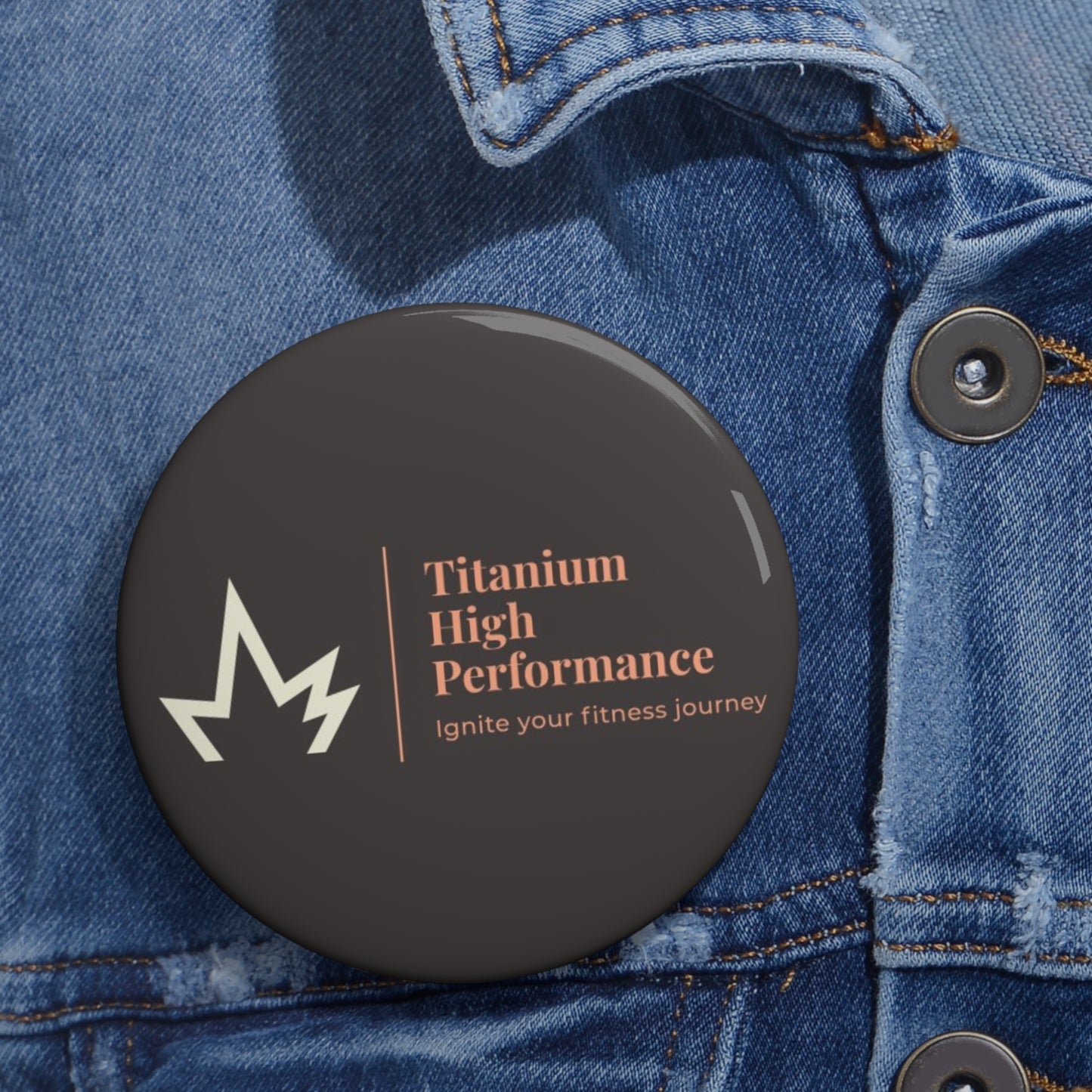 Titanium High Performance - Custom Pin Button -
