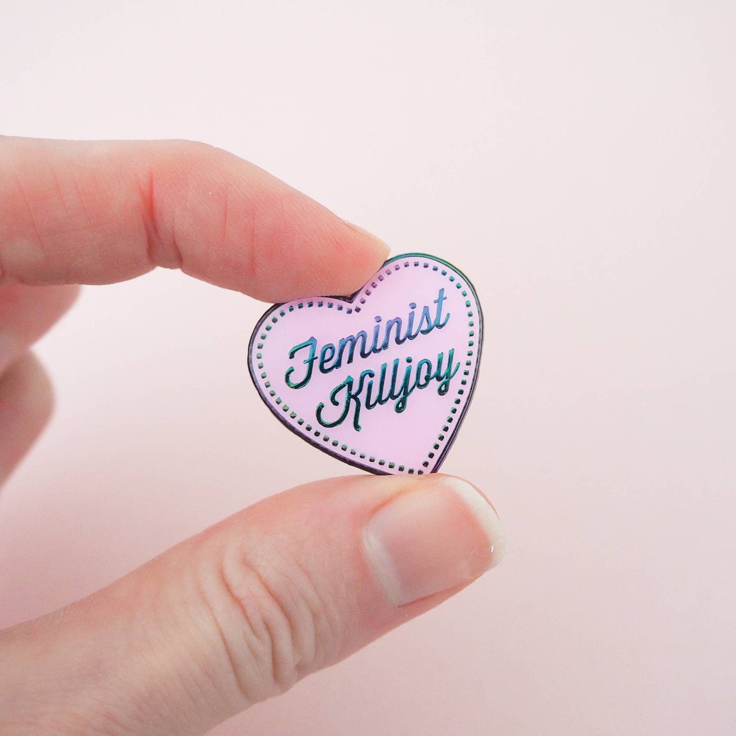 Feminist Killjoy - Rainbow Plated Enamel Pin