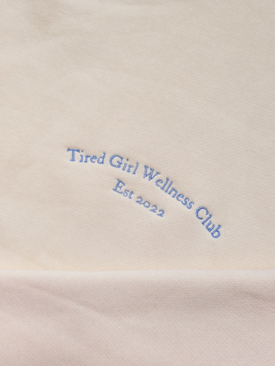 Tired Girl Wellness Club embroidered sweatshirt
