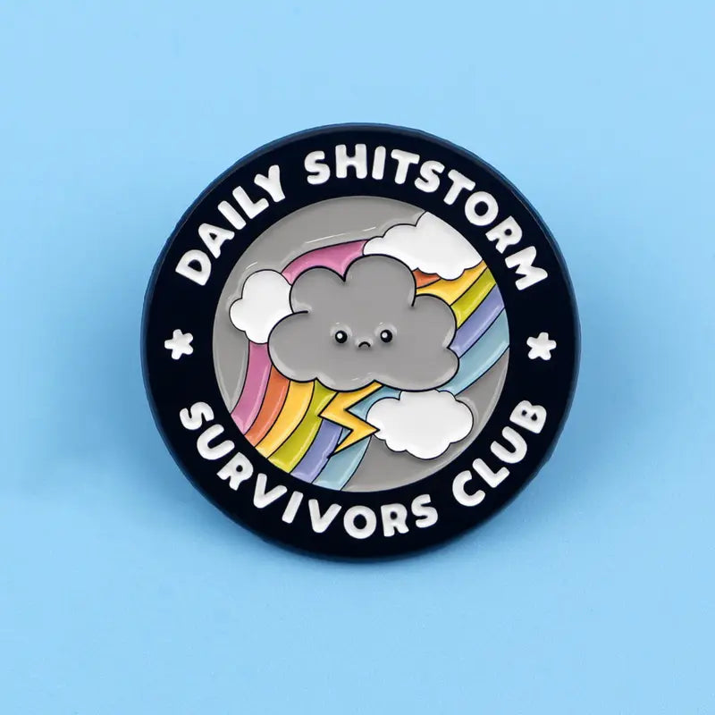 Daily Chaos Survivors Club Enamel Pin