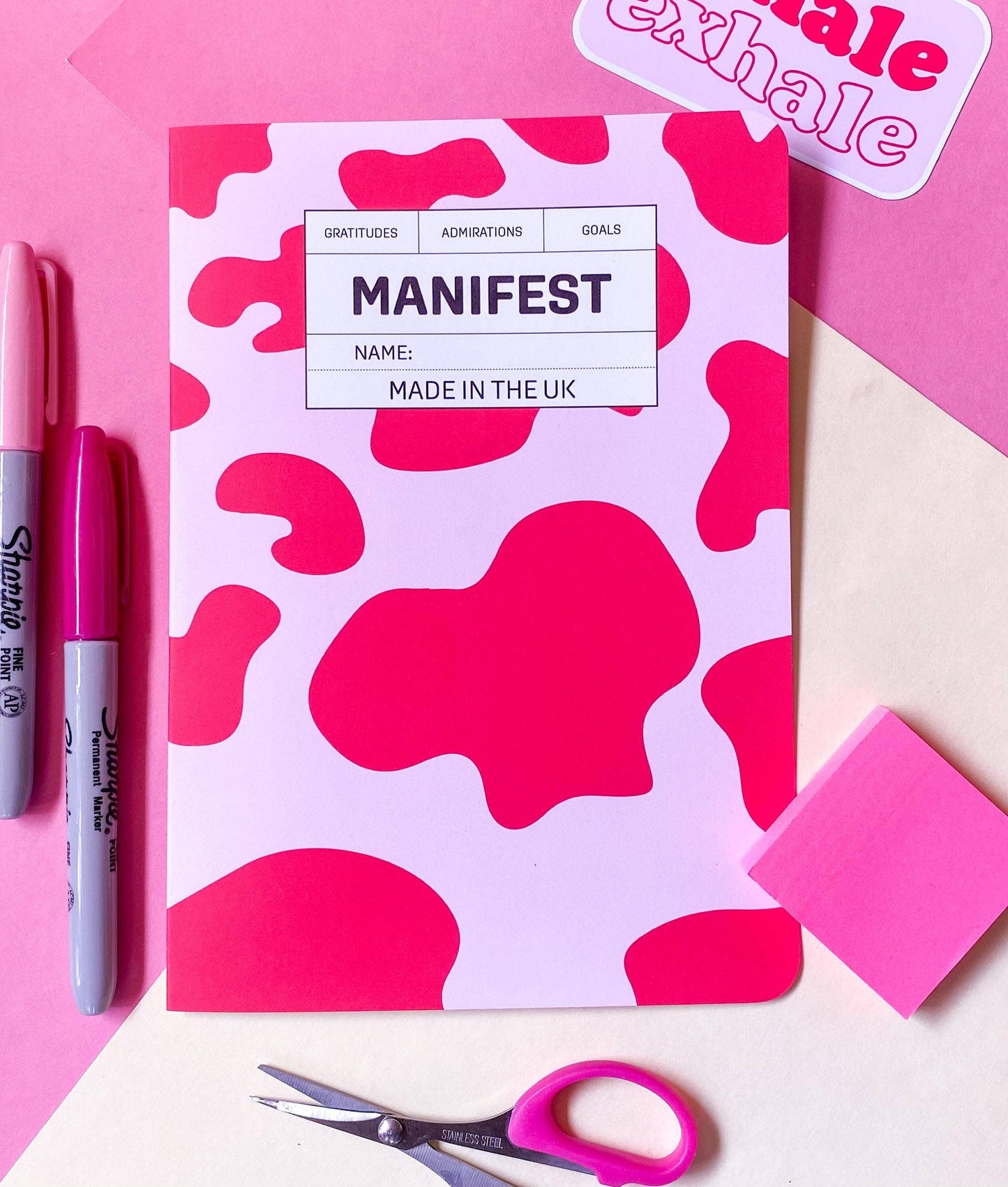 Cow Print Manifesting Journal