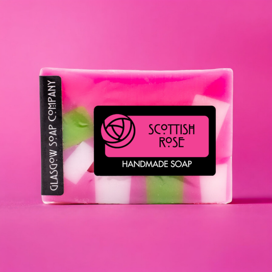 Scottish Rose Handmade Soap Slice