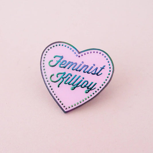 Feminist Killjoy - Rainbow Plated Enamel Pin