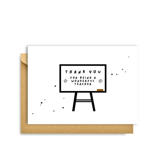 WONDERFUL TEACHER CARD