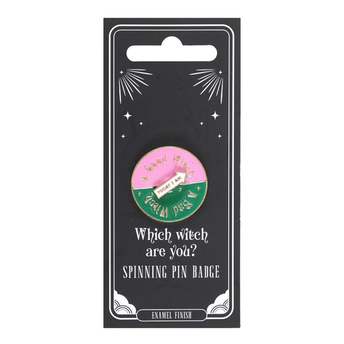 Which Witch Are You Spinning Pin Badge