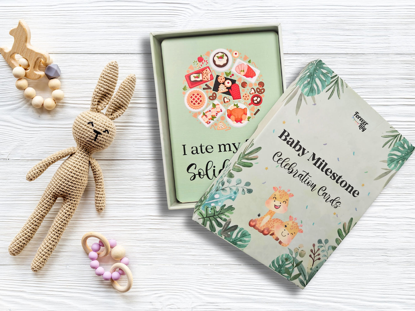 40 Baby Milestone Cards - First Year Memories