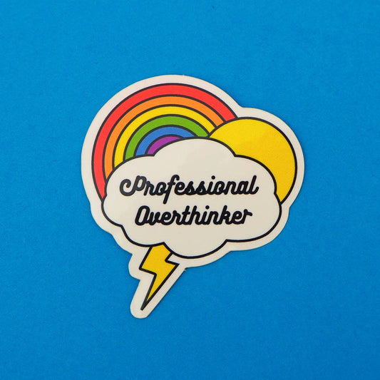 Professional Overthinker Vinyl Sticker