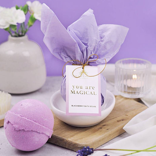 “You Are Magical” Luxury Bath Bomb – Blackberry Scented (180g)