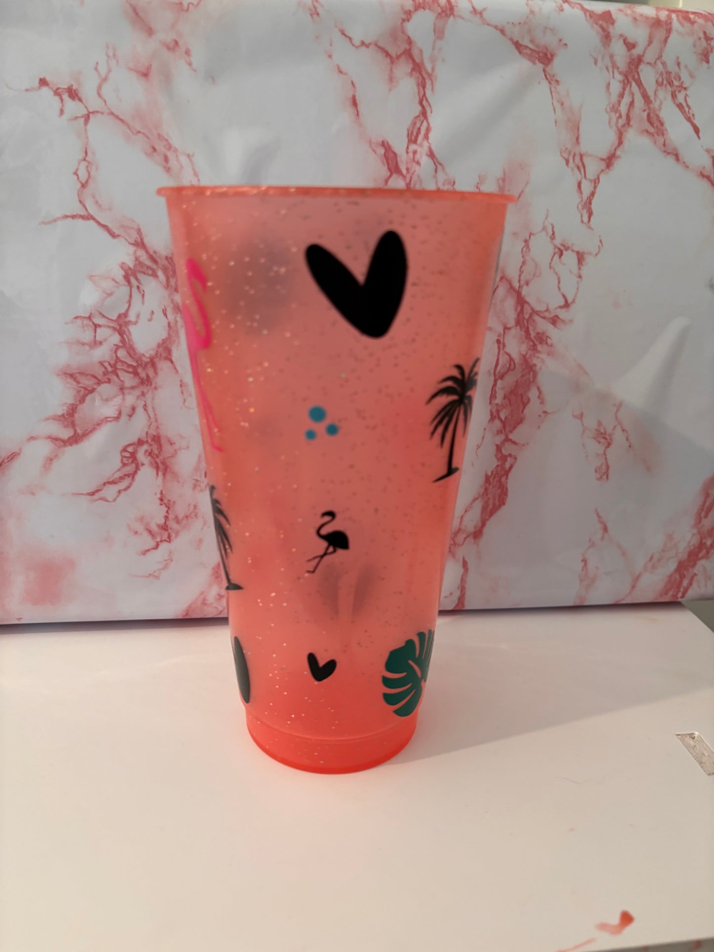 Cold Cup with Decorative Decal