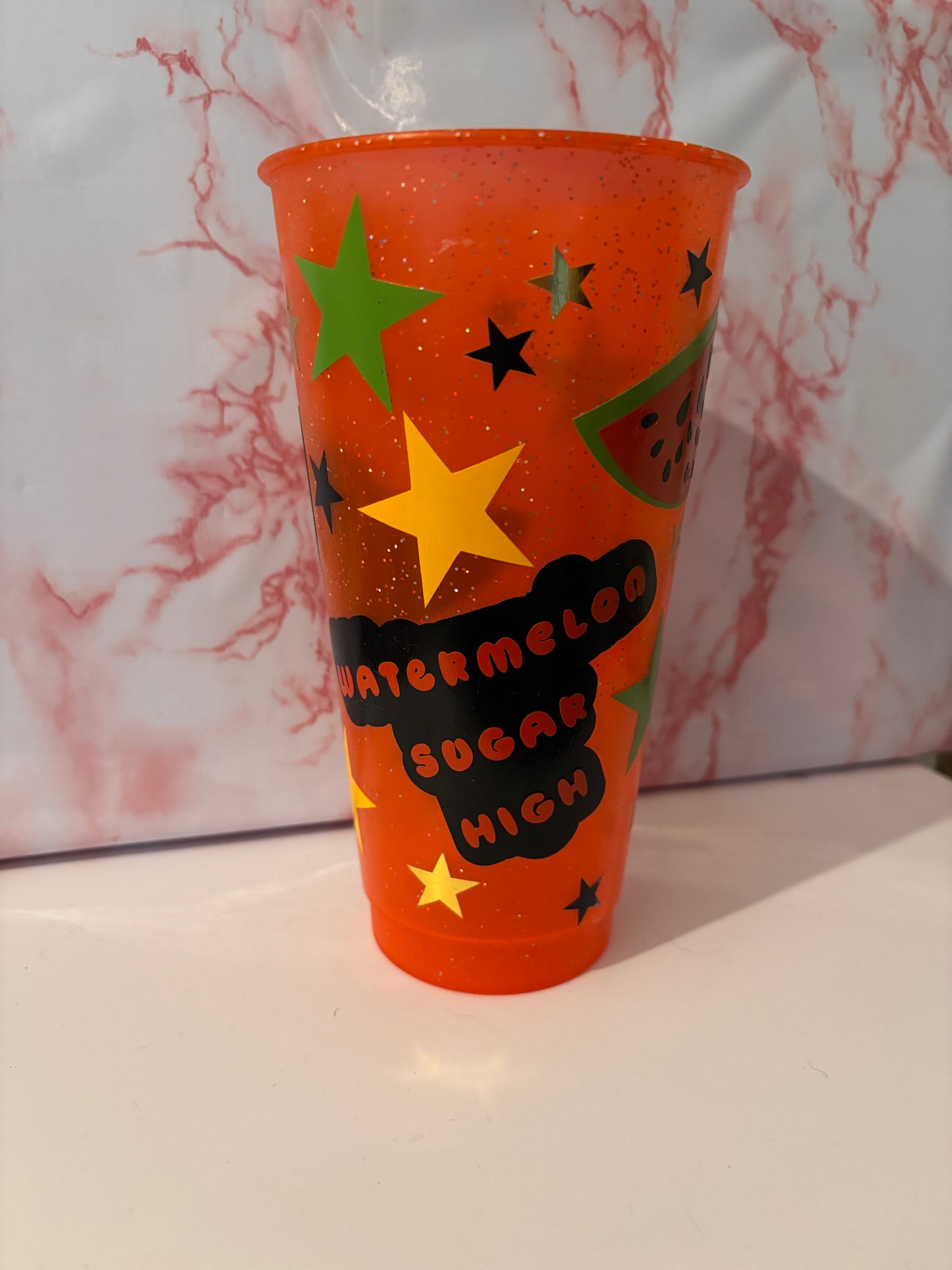 Cold Cup with Decorative Decal