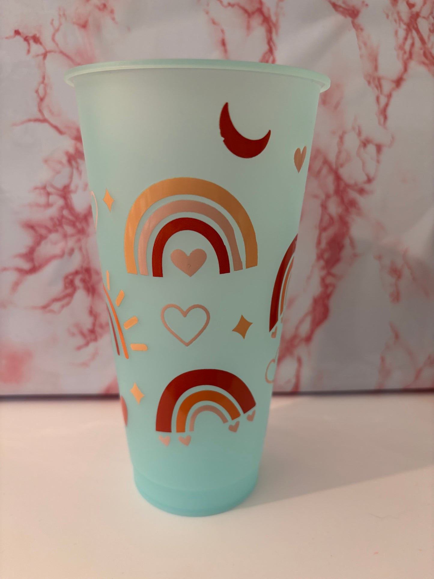 Cold Cup with Decorative Decal