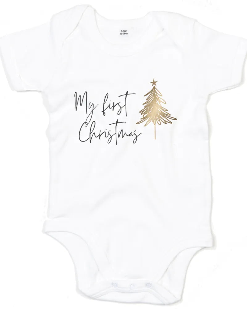 My First Christmas Baby Bodysuit – Soft, Festive & Adorable